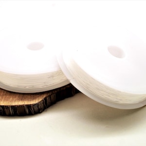 Elastic string transparent 0,4 / 0,5 / 0,6 / 0,7 / 0,8 / 1 mm