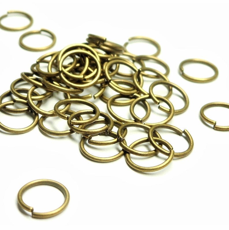 Rings open metal 6 mm Bronze