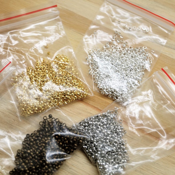 Perles à écraser rondes 2 mm par lot de 250