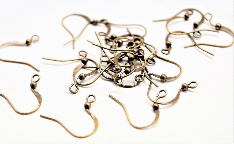 Earrings finding 19 12 mm Bronze