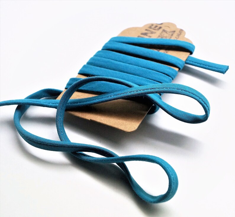 7 mm bora bora ribbon 1 meter spaghetti Frou Frou lagoon blue