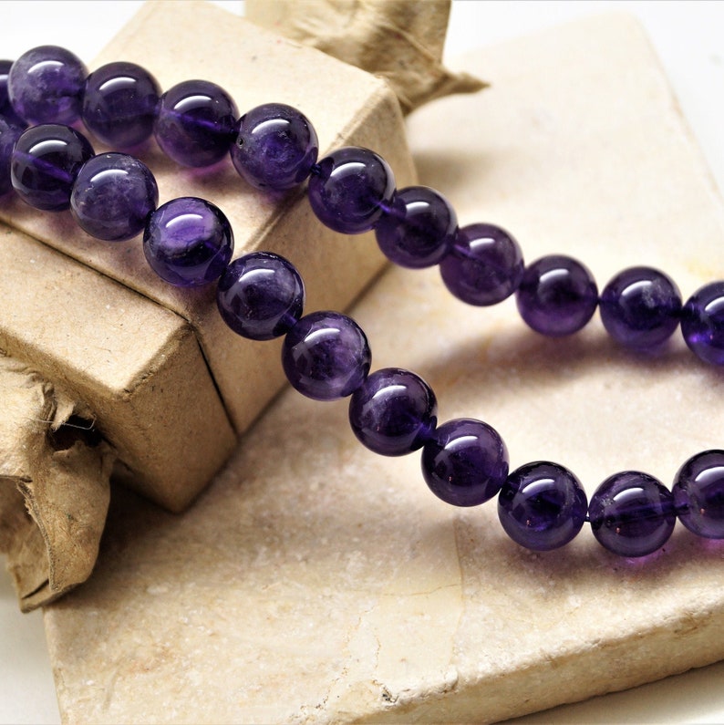 Beads Amethist AAAA 4/6/8/10 mm Perles 10 Mm