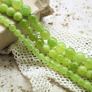 Peridot beads 6/8/10 mm