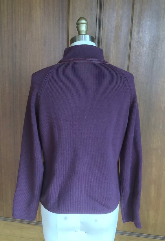 PENDLETON Sweater Front Zipper Jacket Marina Wool… - image 4