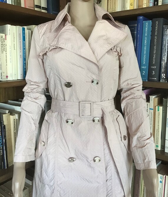 Pastel pink clearance trench coat