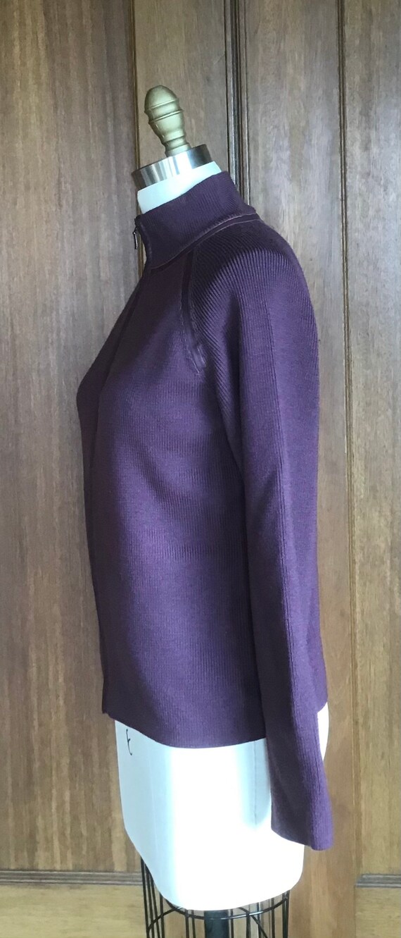 PENDLETON Sweater Front Zipper Jacket Marina Wool… - image 10