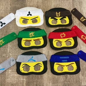 Ninja Mask And Wristband Set for Costume Dress Up Parties
