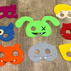 Ugly Doll Inspired Masks for Dress Up Costumes Halloween Parties (adult and child sizes)