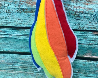 Rainbow Pony Tail Dress Up  Costume Accessory