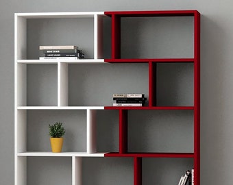 Bookcase Set of 2-multi color,handmade furniture,bookshelves,living room furniture,modern bookcase