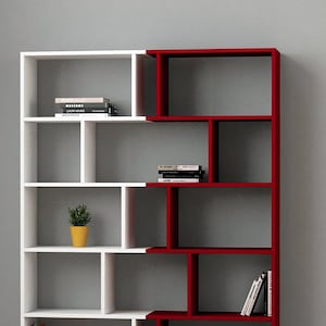 Bookcase Set of 2-multi color,handmade furniture,bookshelves,living room furniture,modern bookcase