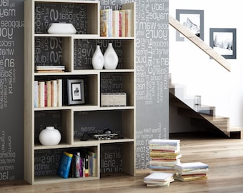 Modern Modular Bookshelf: Asymmetrical Living Room Decor