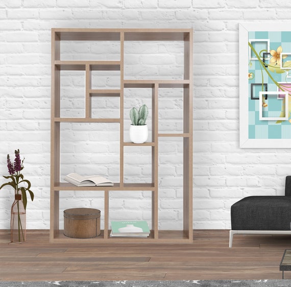Freestanding bookshelf room divider discount