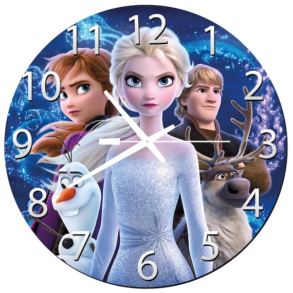 Reloj de pared tema de Frozen reloj de pared para ninos regalo para nina reloj de