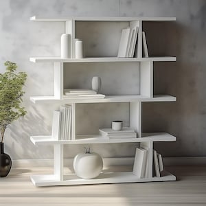 Handmade Bookcase,bookshelf,set of 5 shelves,high bookshelves,handmade furniture,living room furniture,modern bookshelf
