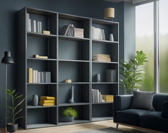 Librería personalizable: estanterías modernas para el hogar