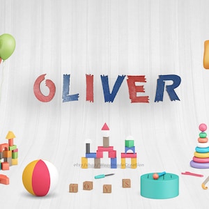 Letras de madera para el nombre de su hijo - Decoración de guardería personalizable - Regalo de baby shower - Decoración de habitación para niños - Signo de nombre de madera
