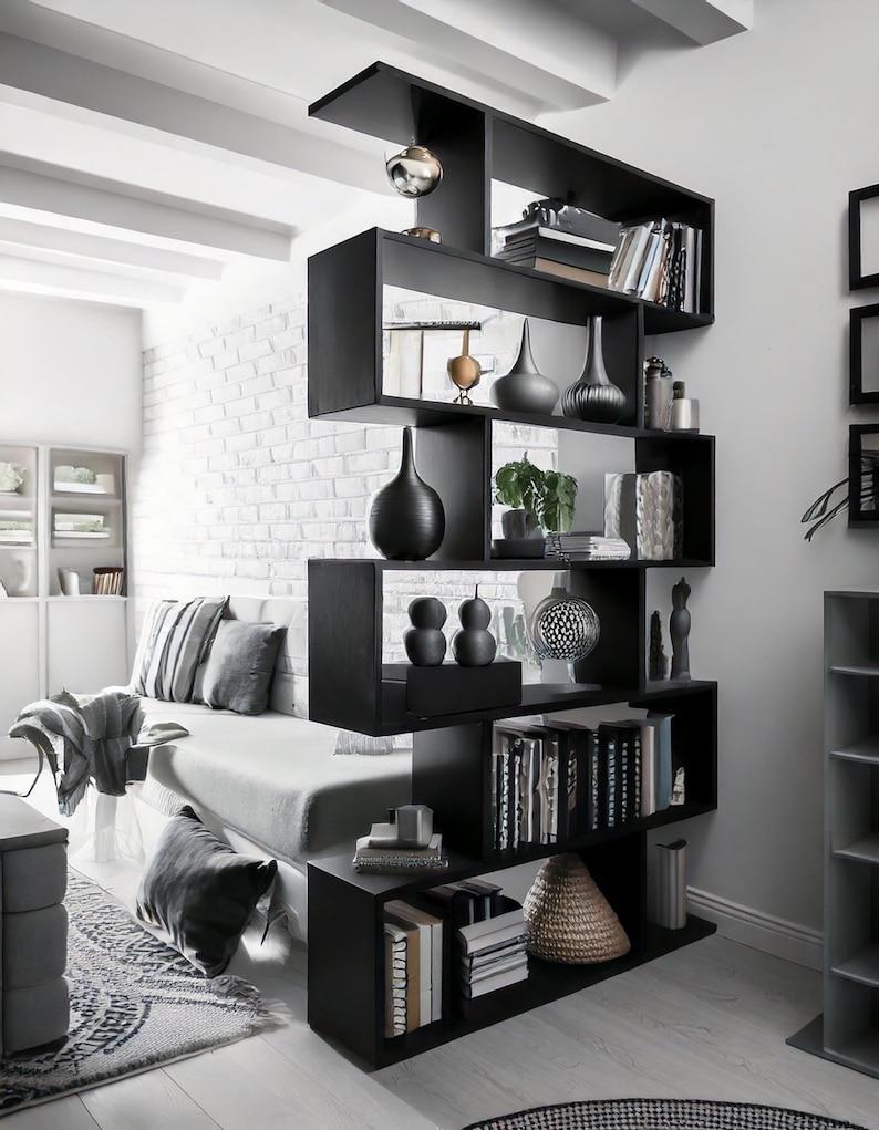Room Divider Bookshelf,divider Shelf Unit,freestanding Room Divider