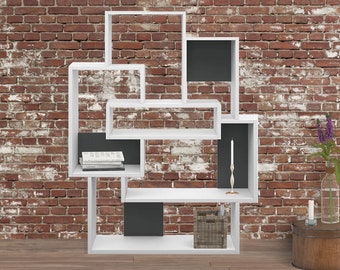 Geometric Modern Bookshelf Modular Furniture For Living Room Custom Bookshelves Office Furniture Decor Bookcase