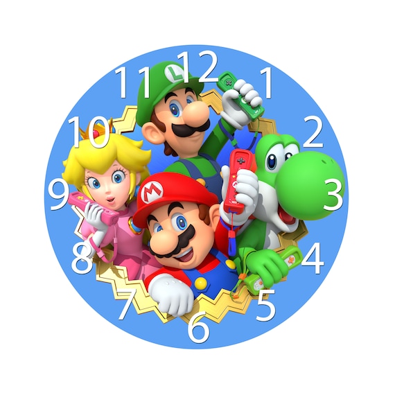 Horloge enfant sur le thème Mario – Wood Work