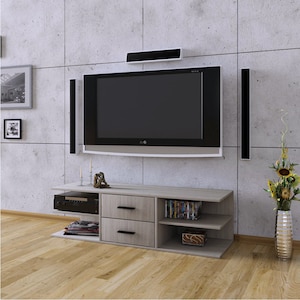 Sonoma TV Stand: Modern Entertainment Center with Drawers (120x38x38cm)