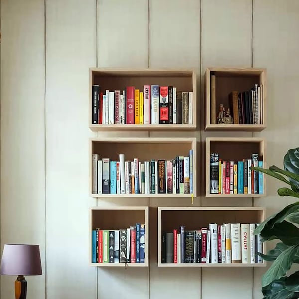 Wall Bookshelf - Etsy