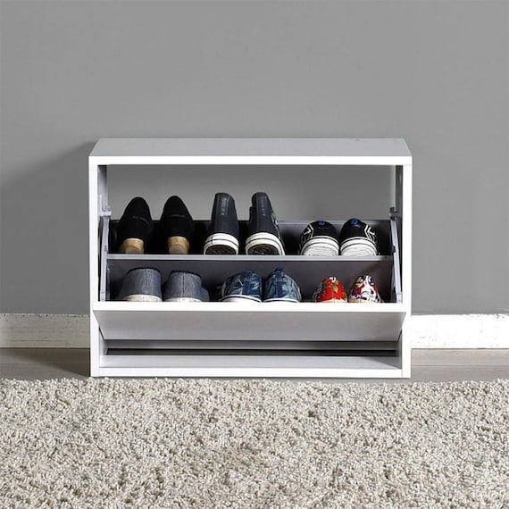 Shoe Rack,shoe Rack Modern,shoe Rack Entryway,entryway Bench With Storage,shoe  Rack Reclining 6 Pairs in White Color 60x30x42cm 