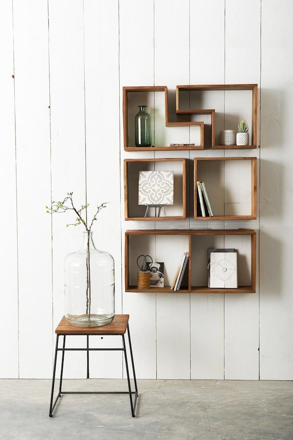 Estantes de pared para sala de estar, estante de pared flotante para libros,  estantes y estanterías para baño, estantería montada en la pared -   México