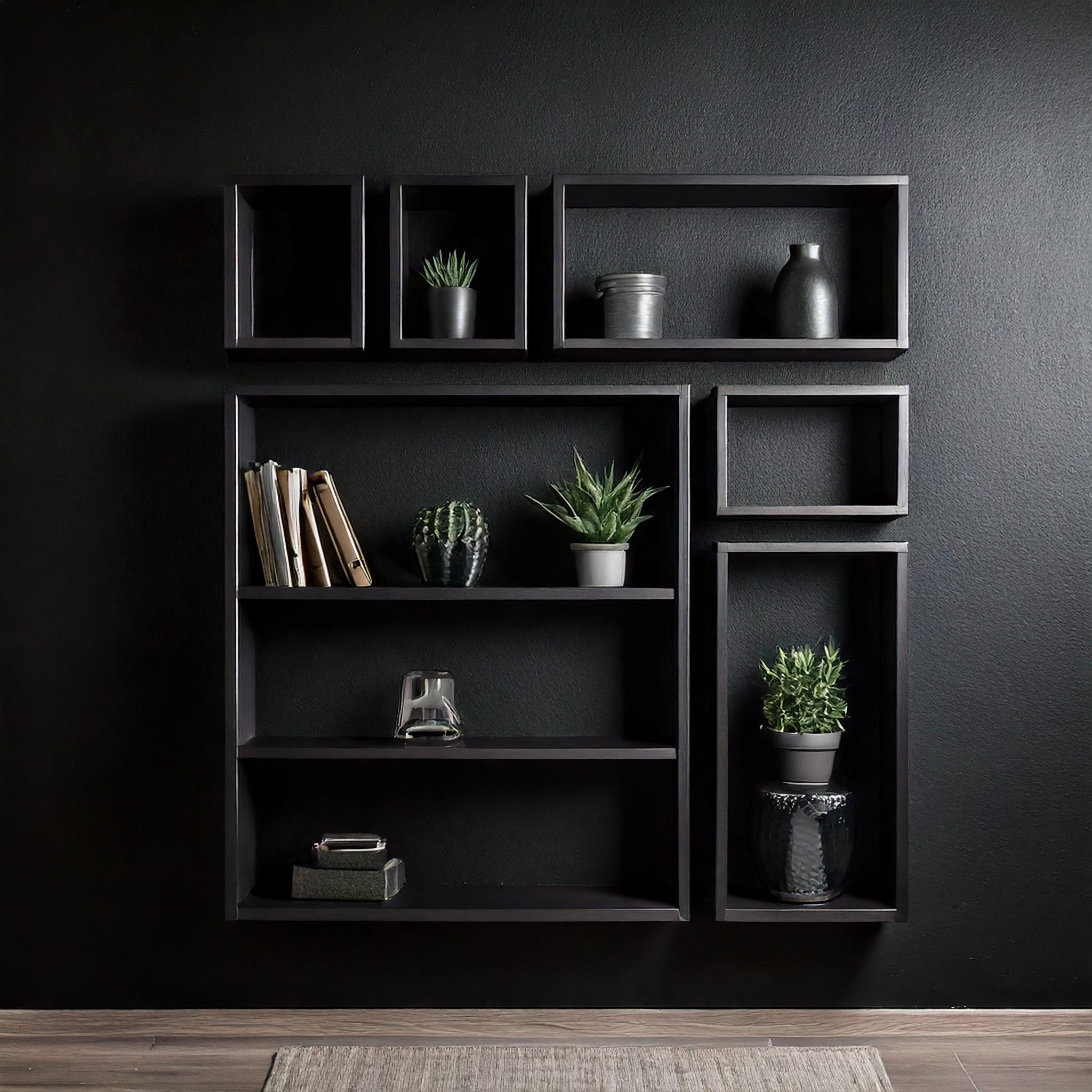 Wall Bookshelf Modern Floating Bookcase, Modular Wall Shelves - Etsy