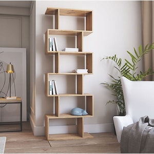 Modern Modular Bookshelf: Unique Handmade Modern Bookcase
