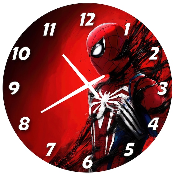 Personalized Spider-man Wall Clock: Superhero Kids Room Decor - Etsy