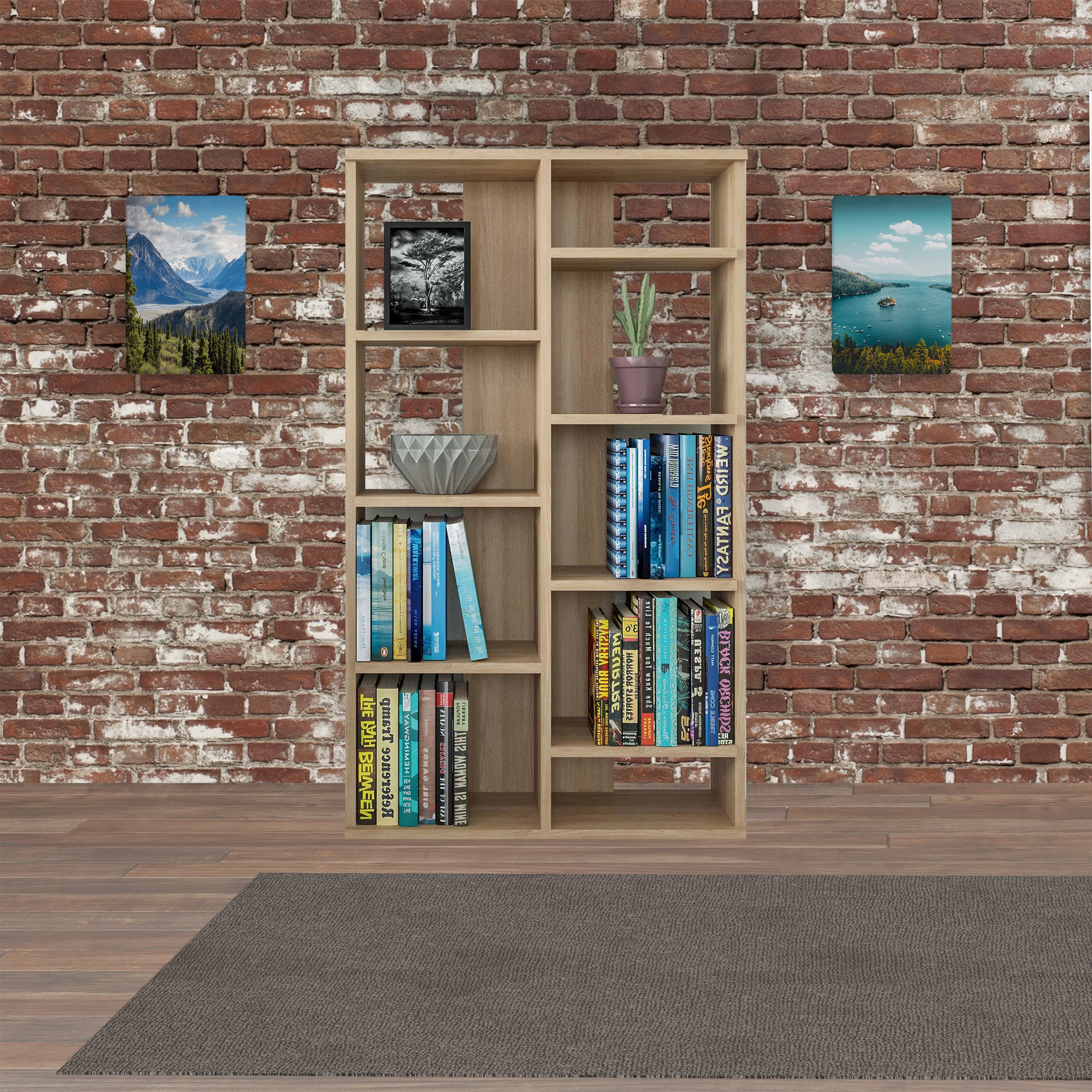 Geometric Bookshelf Modular Furniture Modern Bookcase Room Divider Book Shelves for Living Room Bookshelf Decor Custom Bookcase Etsy