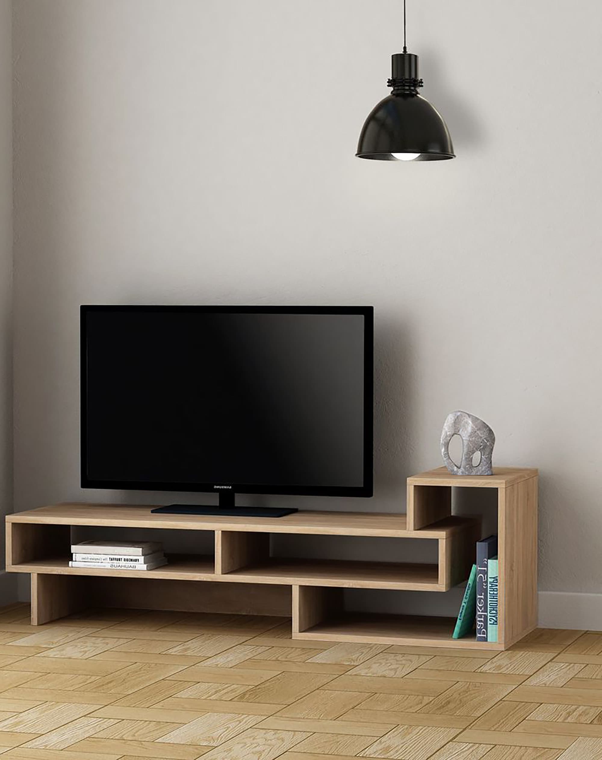 Dark green sale tv stand