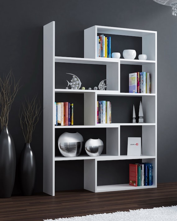 Modern bookcase decor deals