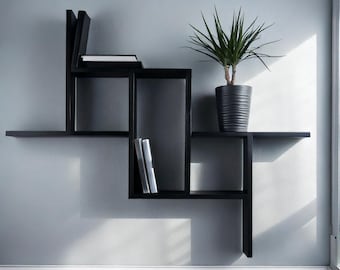 Handmade Floating Wall Shelves – Custom Size – Minimal Modern Display