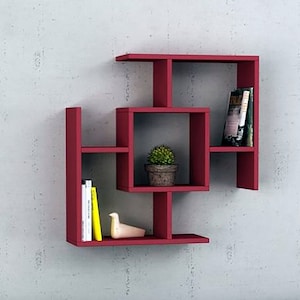 Handmade Decorative Floating Wall Shelf: Modern Design