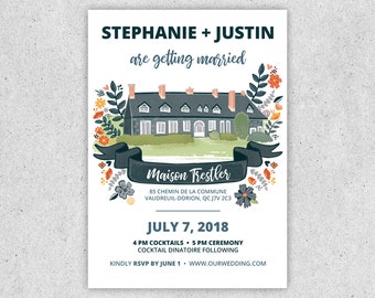 Custom Wedding Invitation