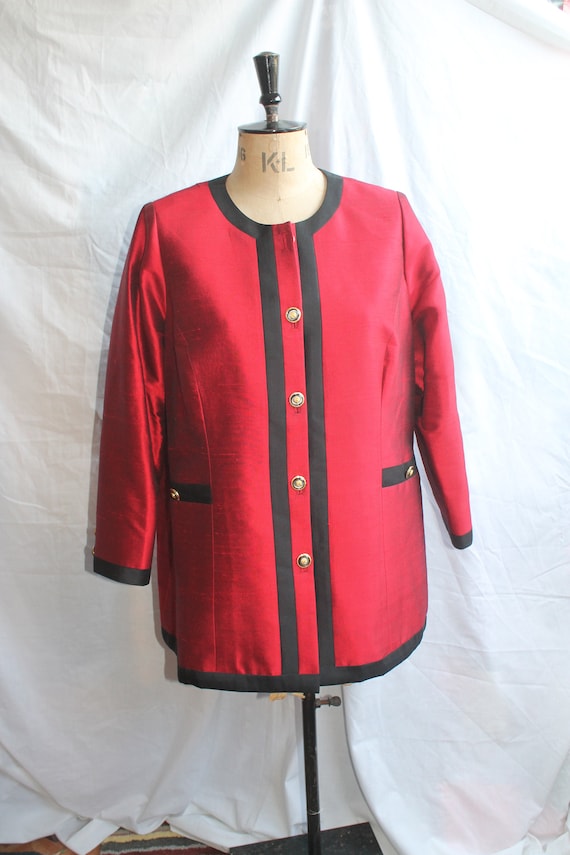 Red Silk Jacket 1051