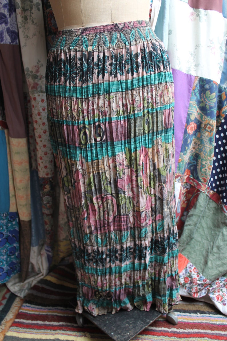 liberty print maxi skirt