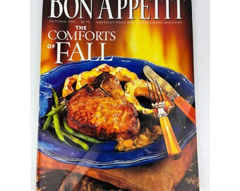 Bon Appetit Octubre 1999 Revista VINTAGE de Alimentación y Entretenimiento