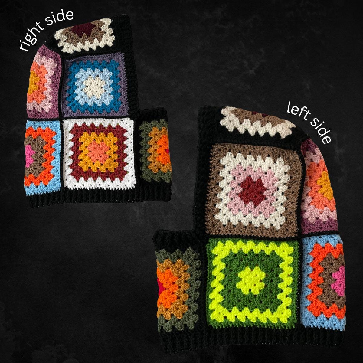 Oversized Crochet Balaclava Hood: Chunky Unisex Hoodie Scarf