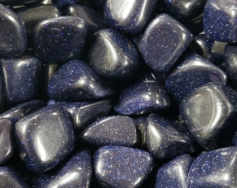 Blue Goldstone Tumble