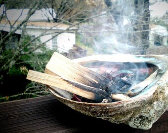 Smudge Set - Incense, Shell, Stand, Coals, Feather, Tongs