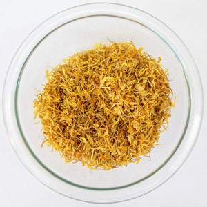 Calendula Petals - By the Ounce - Organic - Calendula officinalis
