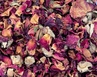 Pétalos de rosa roja premium - Rosa centifolia - Orgánicos a granel