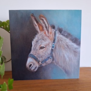 Little Donkey Fine Art Greetings Card