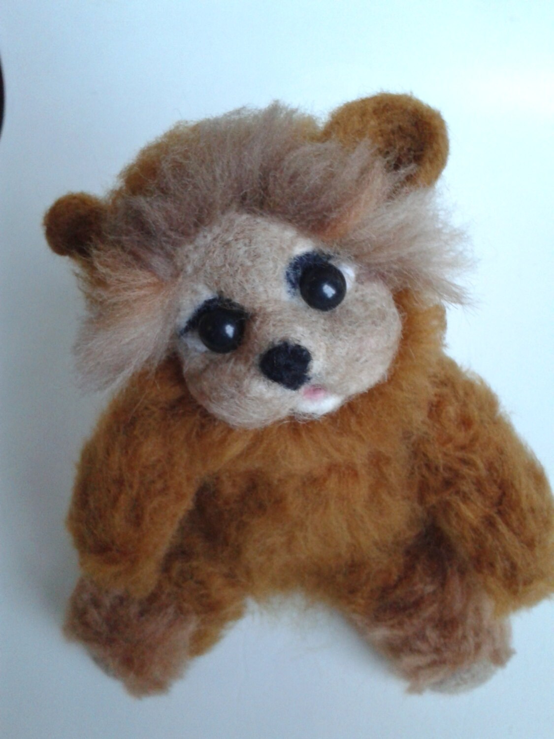 needle felted teddy bear