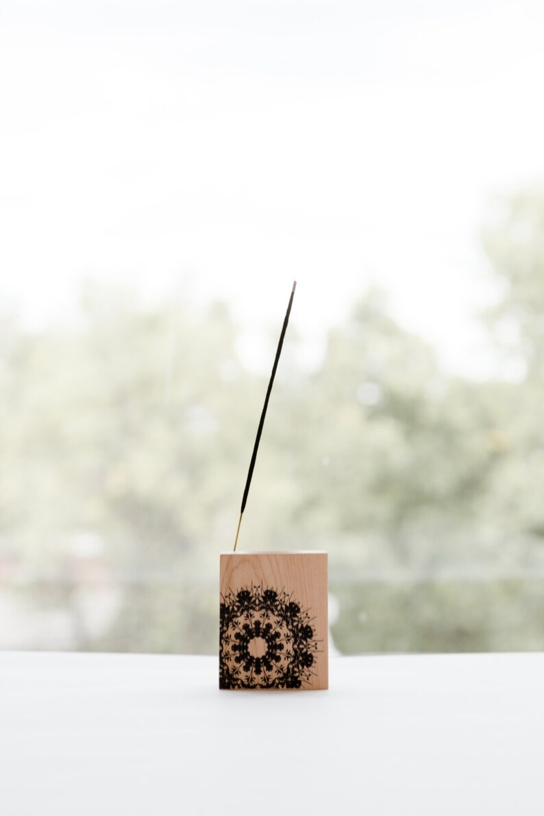 Incense holder wood and screen. entirely handmade in Quebec. Etsy