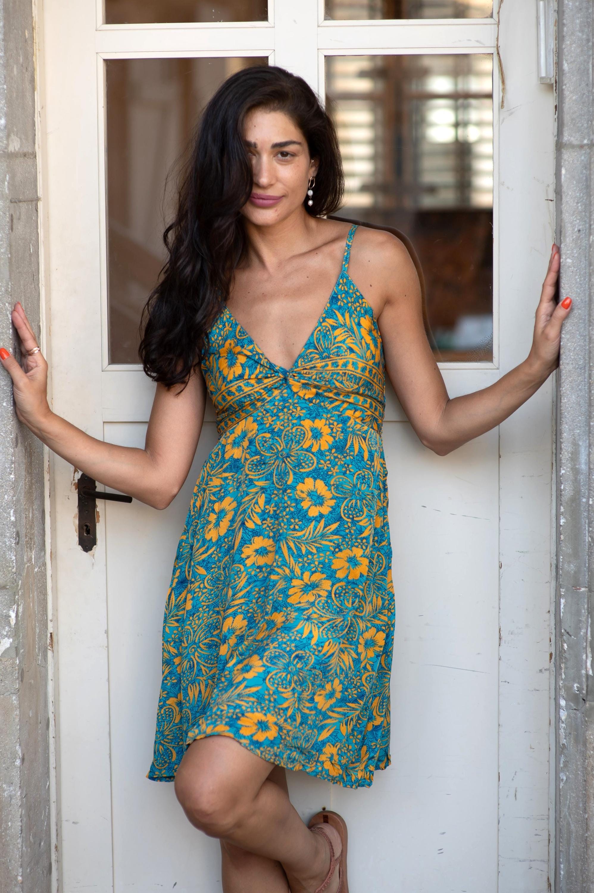 Boho Summer Dress - Red Floral Mini Dress - Silk Blend Sundress for Vacation - Smocked Top - Lightweight Travel Dress | Beach, Festival Boho Summer Dress - Red Floral Mini Dress - Silk Blend Sundress for Vacation - Smocked Top - Lightweight Travel Dress | Beach, Festival