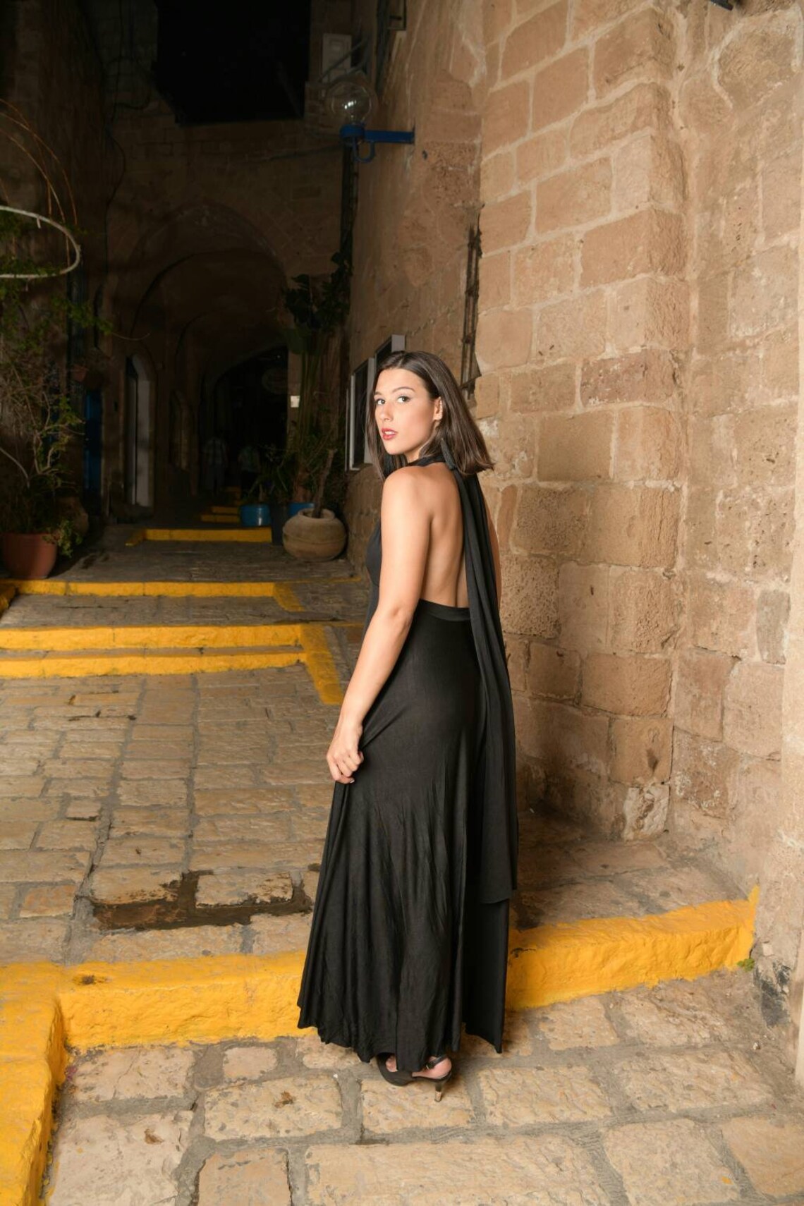 Magic dress black royal evening dress for woman backless | Etsy